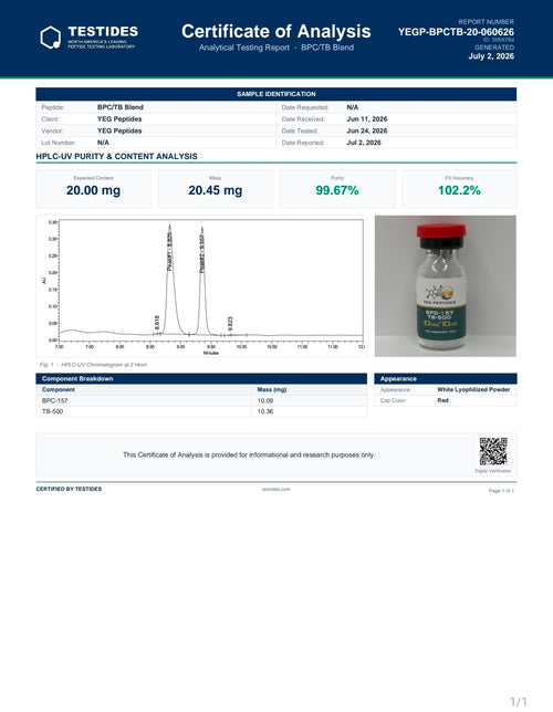 BPC-157 + TB-500 10 mg/10 mg